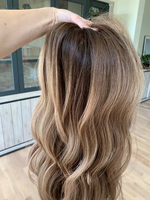 Peluca de Cabello Humano Rubio Ceniza con Frente de Encaje 13x6, Peluca sin Pegamento con Encaje HD Rubio Mezclado con Marrón para Uso Diario, Venta de Fábrica