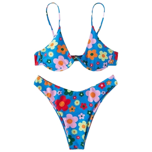 Conjunto de Bikini para mujer de Material duradero, superventas, transpirable, cómodo, diseños clásicos, conjunto de Bikini para mujer con logotipo/color personalizado - Product Image 4