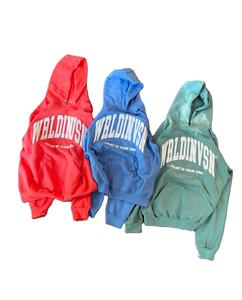 Ensemble de sweats à capuche unisexe en molleton de coton délavé à l'acide, effet vieilli et décoloré par le soleil, style vintage, pour l'hiver, avec broderie en relief personnalisée et impression gaufrée sur mesure - Product Image 2