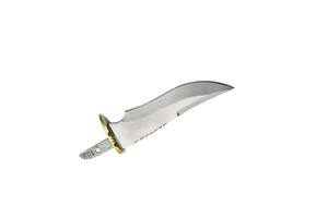 Cuchillo de caza de cuero marrón hecho a mano con hoja en blanco de acero inoxidable, grado DIY, características personalizables OEM, columna vertebral de trabajo de archivo - Product Image 3