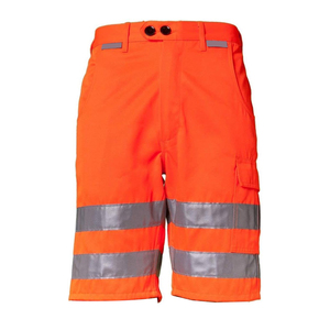 100% poliéster hombres barato Hi Viz cinta reflectante pantalones cortos de trabajo uniforme carga trabajo alta visibilidad pantalones cortos de seguridad reflectantes - Product Image 1
