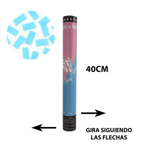 Novedad: Confeti Azul de 40cm, Papel para Baby Shower, Fiesta, Halloween, Año Nuevo, Celebraciones Especiales, Venta al Por Mayor - Product Image 2