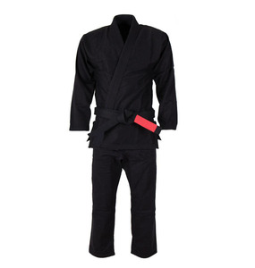 Uniformes de jiu-jitsu brésilien unisexe de couleur et de taille personnalisées pour hommes Service OEM et ODM uniformes de jiu-jitsu brésilien unisexe de couleur noire unie - Product Image 3