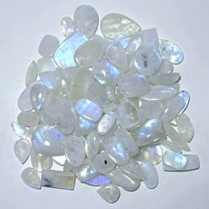 Natural <b>Rainbow</b> Moonstone Loose Gemstone Natural Cabochon Loose Gemstone Wholesale Natural Loose Gemstone Use Jewelry Making - Product Image 1