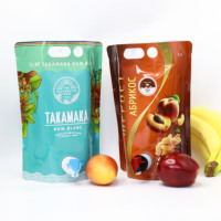 Sac poche alimentaire 3L avec valve, impression en héliogravure pour l'emballage de boissons (jus, sodas, boissons énergisantes et plus)