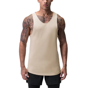 2025 été coloré Logo personnalisé course en gros hommes débardeur entraînement gymnastique sans manches débardeur bonne qualité hommes débardeur - Product Image 1