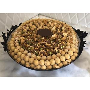 Unique Design <b>Chocolate</b> Sweets Serving Platter High Quality Gold Metal <b>Chocolate</b> Tray With Stand For <b>Wedding</b> Or Special Occasion - Product Image 6