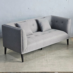 Loveseats 04 SFB68044 Sofá de Cuero de 2 y 3 Plazas, Diseño Acolchado, Forma Cuadrada, 180x86cm, para Sala de Estar, Uso Interior, Apartamento - Product Image 2