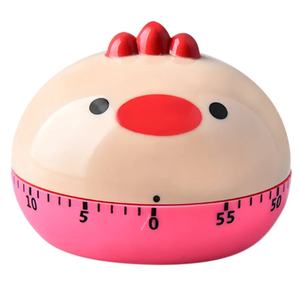 Temporizador Mecánico de Plástico ABS de 60 Minutos con Fácil Operación, Recordatorio de Tiempo, Funciona con Pilas, en Forma de Pollito Adorable para Cocinar - Product Image 1