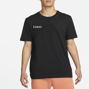 Camiseta de poliéster de algodón en blanco liso con precio al por mayor/camiseta gráfica personalizada transpirable de corte Regular ligera para hombre - Product Image 3