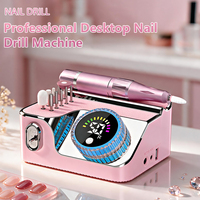 Machine à ongles professionnelle de bureau BQAN 50000RPM, lime à ongles électrique, dissolvant de gel avec port de charge USB