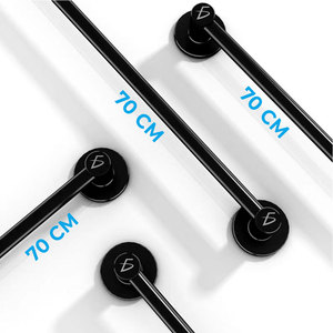 Appendiabiti Multifunzione in Acciaio Inox da 70cm, Utilizzabile Come Portasciugamani o Portascarpe per Organizzazione dell'Abbigliamento - Product Image 2