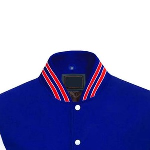 Veste de baseball haute qualification à logo personnalisé en laine Letterman College Bomber à broderie en vinyle pour hommes - Product Image 2