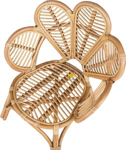 Chaise de paon en rotin naturel fait à la main Vintage et chaise de fleur en rotin naturel meubles de salon décor à la maison - Product Image 4