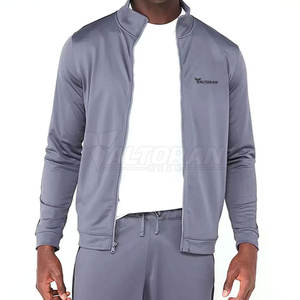 ชุดวอร์มผ้าฝ้าย100% ขนาดใหญ่พิเศษสำหรับฤดูหนาวลายพื้นชุดวอร์มสีตัดกันดีไซน์ตามสั่ง - Product Image 4