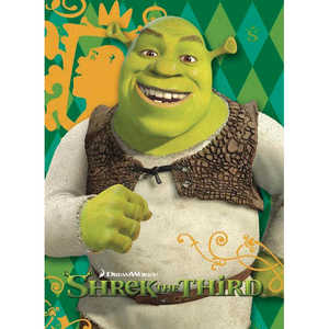 Carte de vœux style floral Shrek 3, impression offset, carte cadeau pour toutes occasions - Product Image 1