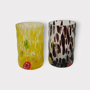 Customized Unique Multi Colored Marbleized High Quality Handmade Decorative Multi Purpose <b>Small</b> Square Petal <b>Candle</b> Glass Jar - Product Image 5