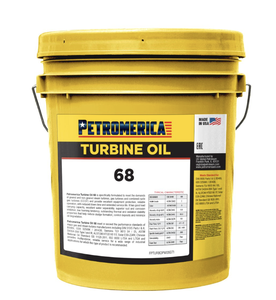 Huile pour Turbine Petromerica 68, Lubrifiant Automobile Anti-Usure, SAE 5, Seau de 5 Gallons - Product Image 1