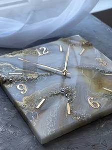 RANGE Reloj de pared de resina epoxi Resina epoxi Sala de estar mejor qulatye Muebles Decoración para el hogar Reloj de pared Personalizado mejor - Product Image 3