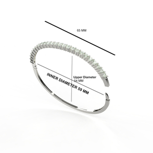 Avarta เงินสเตอร์ลิงประดับเพชรแบบอเมริกันหรือข้อมือ - Product Image 5