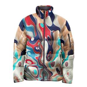 Unisex Winter <b>Jacket</b> Thick Warm Casual Embossed Printed Custom Outdoor Waterproof Breathable Windproof Eco-Friendly Men - Product Image 3