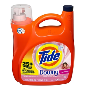 Tide PLUS downy April Fresh HE, 59โหลดผงซักฟอกเหลว, 92 floz - Product Image 4