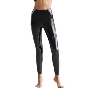 Women's High Waist Faux <b>Leather</b> Yoga <b>Leggings</b> OEM Seamless Gym Wear Fitness Tights Casual Summer Style - Product Image 1