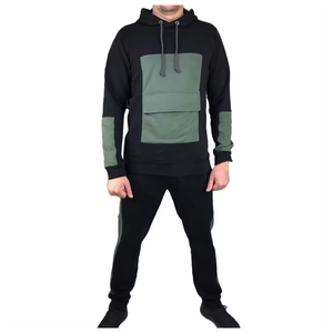 Sudadera con capucha de gran tamaño XL para hombre, ropa básica de lana en blanco de invierno, sudadera con logotipo personalizado de diseñador anticontracción de Color sólido - Product Image 2