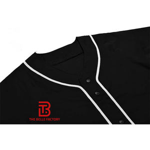 Camiseta de Béisbol Personalizada para Hombre TBF-012, 100% Poliéster, Cierre Completo con Botones, Malla Transpirable, Absorbe la Humedad, Secado Rápido, Tallas Grandes, Ropa Deportiva - Product Image 3