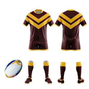 Kit de uniformes de rugby por sublimación personalizada, material de poliéster 100%, kit de uniforme de rugby por sublimación transpirable - Product Image 3