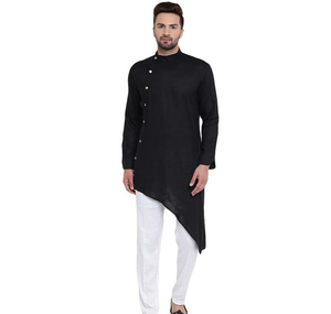 Salwar Kameez Kurta Étnico Moderno para Hombre, Diseño Punjabi para Fiestas Eid, Ropa Formal Transpirable Hecha en Pakistán - Product Image 3