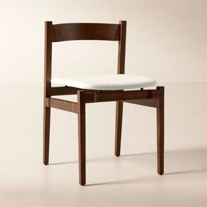 Stylish Modern Wooden Dining Chair with Simple Geometric Design and <b>dark</b> Finish for Elegant Dining <b>Room</b> Settings - Product Image 2