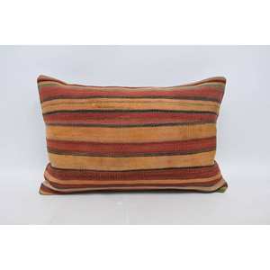 Multicolor Kilim Patchwork Wool Pillow 16x24 Inch Decorative Cushion Luxury <b>Fluffy</b> Vintage Pattern Leaves Portable <b>Bedding</b> Decor - Product Image 1