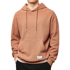 OEM Sportswear Sweatshirts à capuche vierges gaufrés thermiques brodés personnalisés pour hommes Sweatshirts à capuche légers en tissu tricoté gaufré de coton - Product Image 1