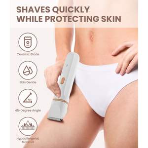 Rasoir électrique rechargeable par USB pour femmes, utilisation humide et sèche, tondeuse épilatoire pour le corps, le nez et la zone pubienne, avec design étanche - Product Image 6