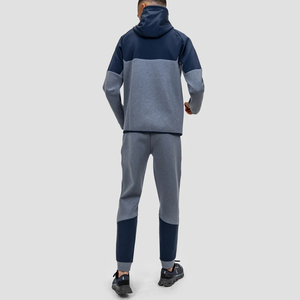 Dernier design, vente en gros, survêtements de sport personnalisés, respirants, à capuche, décontractés, unis, pour hommes, ensembles de fitness deux pièces - Product Image 4