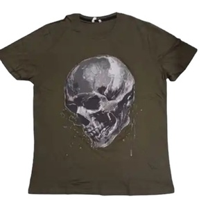 100% coton haute qualité hommes imprimé T-Shirt col rond court long surdimensionné été Bangladesh marque étiquette Stock Lot designable - Product Image 1