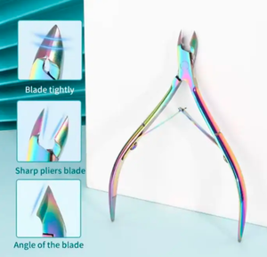 Couleur Enduit De Haute Qualité En Acier Inoxydable Soins Des Ongles Pince À Cuticules Aigle Bec Tondeuses Manucure Coupe-Ongles - Product Image 3