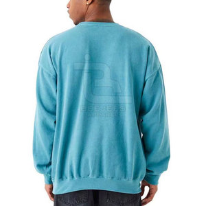 Sudadera de lavado ácido sólido con logotipo personalizado directo de fábrica 2025 para hombre hecha de poliéster/algodón para invierno - Product Image 2