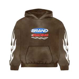 Ventes chaudes, service OEM personnalisé, survêtement en molleton de coton lourd unisexe, coupe régulière, survêtement d'hiver, pantalon de survêtement évasé, sweat-shirt à capuche - Product Image 1