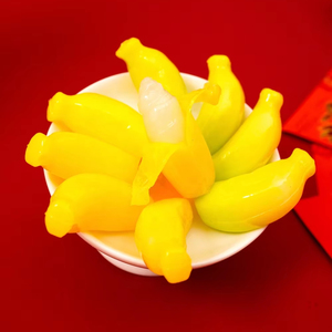 [Paquete 300g] DAI LONG Ripe Peeled Banana Gummy Candy extraído de jugo de fruta, delicioso e irresistible - Product Image 1