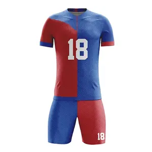 Quick-Dry tecido jovens e adultos tamanhos equipe adequada esportes futebol uniforme All-Weather máquina lavável resistente futebol uniforme
