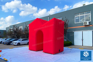 Usine bon marché conçoivent directement le <span class=keywords><strong>tunnel</strong></span> gonflable de <span class=keywords><strong>mur</strong></span> hermétique du grand <span class=keywords><strong>tunnel</strong></span> gonflable adapté aux besoins du client pour des événements - Product Image 6