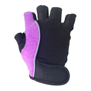 Gants d'entraînement de gymnastique en cuir pour femmes demi-doigt de haute qualité avec fermeture Velcro antidérapante Logo personnalisé pour les sports d'haltérophilie - Product Image 5