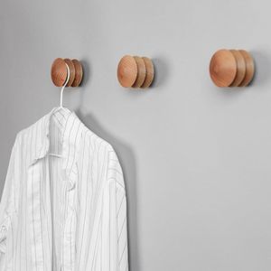 <b>Wooden</b> Wall Hook Rack Decorative Hat Organizer for Cowboy Hat Hard Hat Display Storage Hanger for Bathroom Wardrobe Also for Bag - Product Image 4