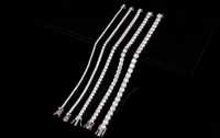 Bracelet tennis de luxe en diamant de laboratoire HPHT taille brillant, longueur ajustable, certifié IGI, or 14K, prix fabricant