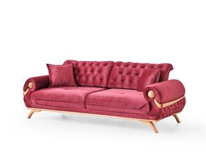 Ensemble de canapés de salon en tissu au design moderne et luxueux, meubles haut de gamme et confortables - Product Image 2