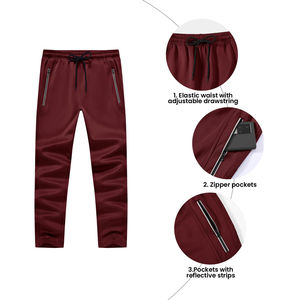 Survêtement de jogging pour homme, personnalisé, en gros, OEM, rouge, ajusté, avec fermeture éclair et capuche - Product Image 5