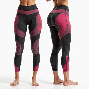 Mallas de compresión de cintura alta para mujer, gimnasio, Fitness, correr, Jogger, pantalones deportivos, secado rápido, Yoga, compresión de Fitness para mujer - Product Image 3