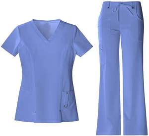 Uniforme d'hôpital d'été sur mesure unisexe, uniforme d'infirmière résistant, séchage rapide, toile, vente en gros, costumes d'infirmière personnalisés - Product Image 2